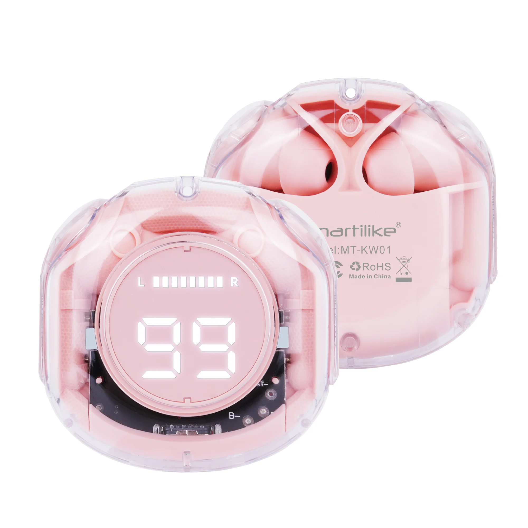 MT-KW01 Wireless Earphone with Transparent Shell Design - Image 2