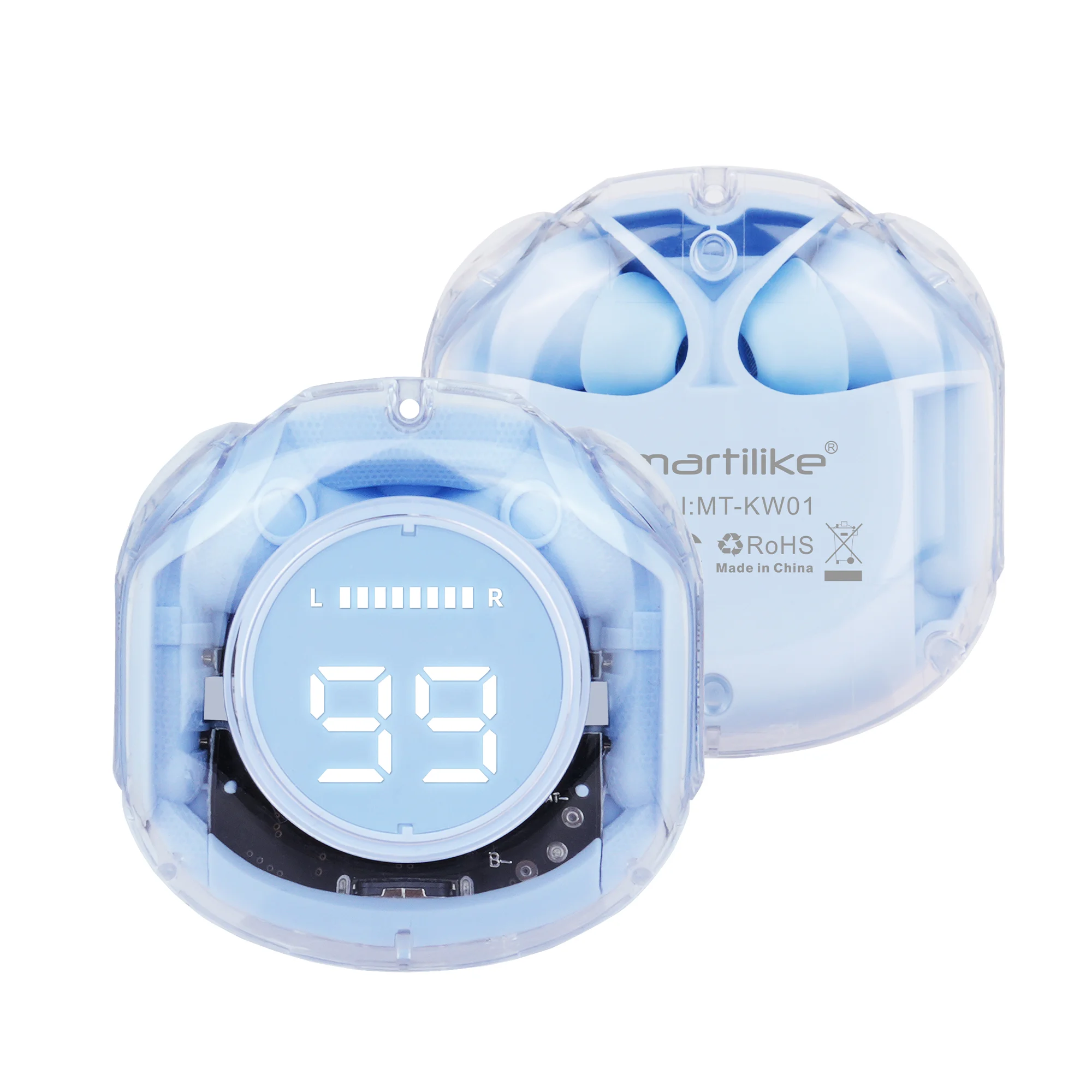 MT-KW01 Wireless Earphone with Transparent Shell Design - Image 8