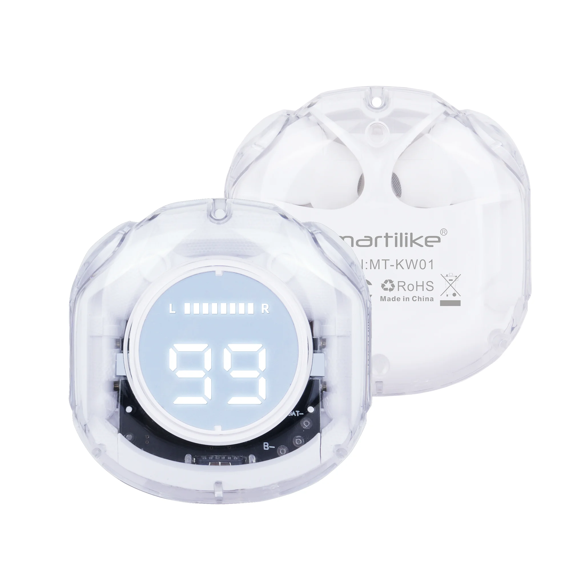 MT-KW01 Wireless Earphone with Transparent Shell Design - Image 7