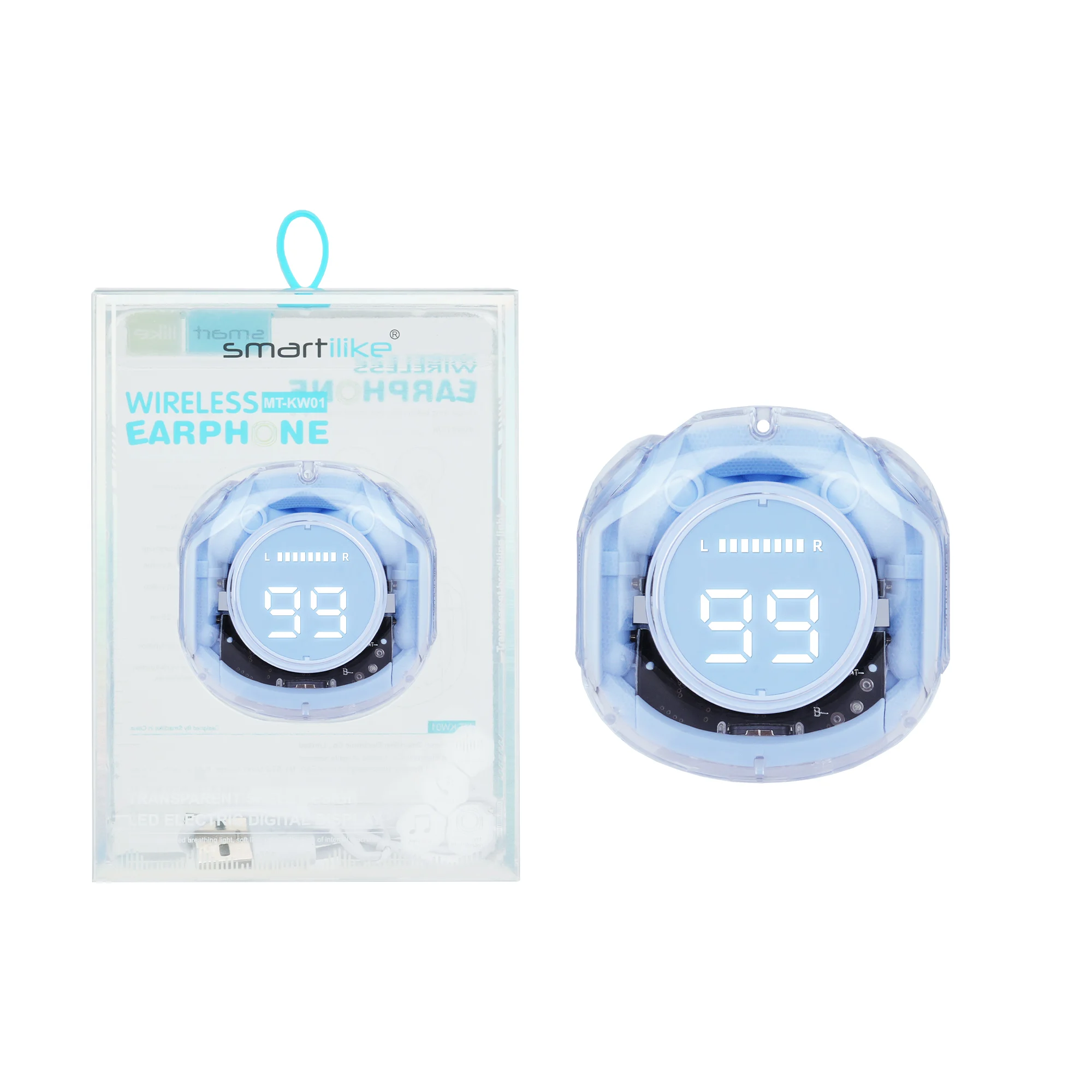 MT-KW01 Wireless Earphone with Transparent Shell Design - Image 18