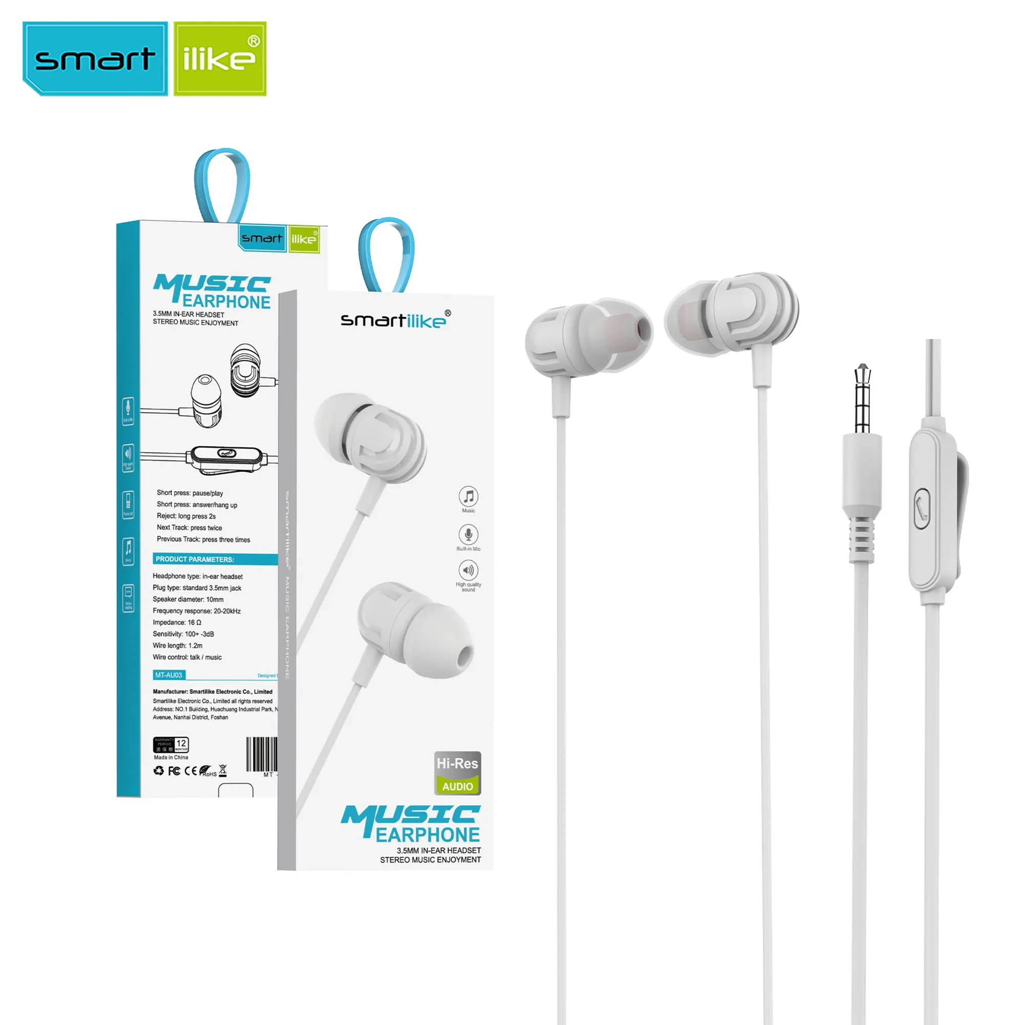 MT-AU03 3.5mm In-Ear Wired Earphone - Image 13
