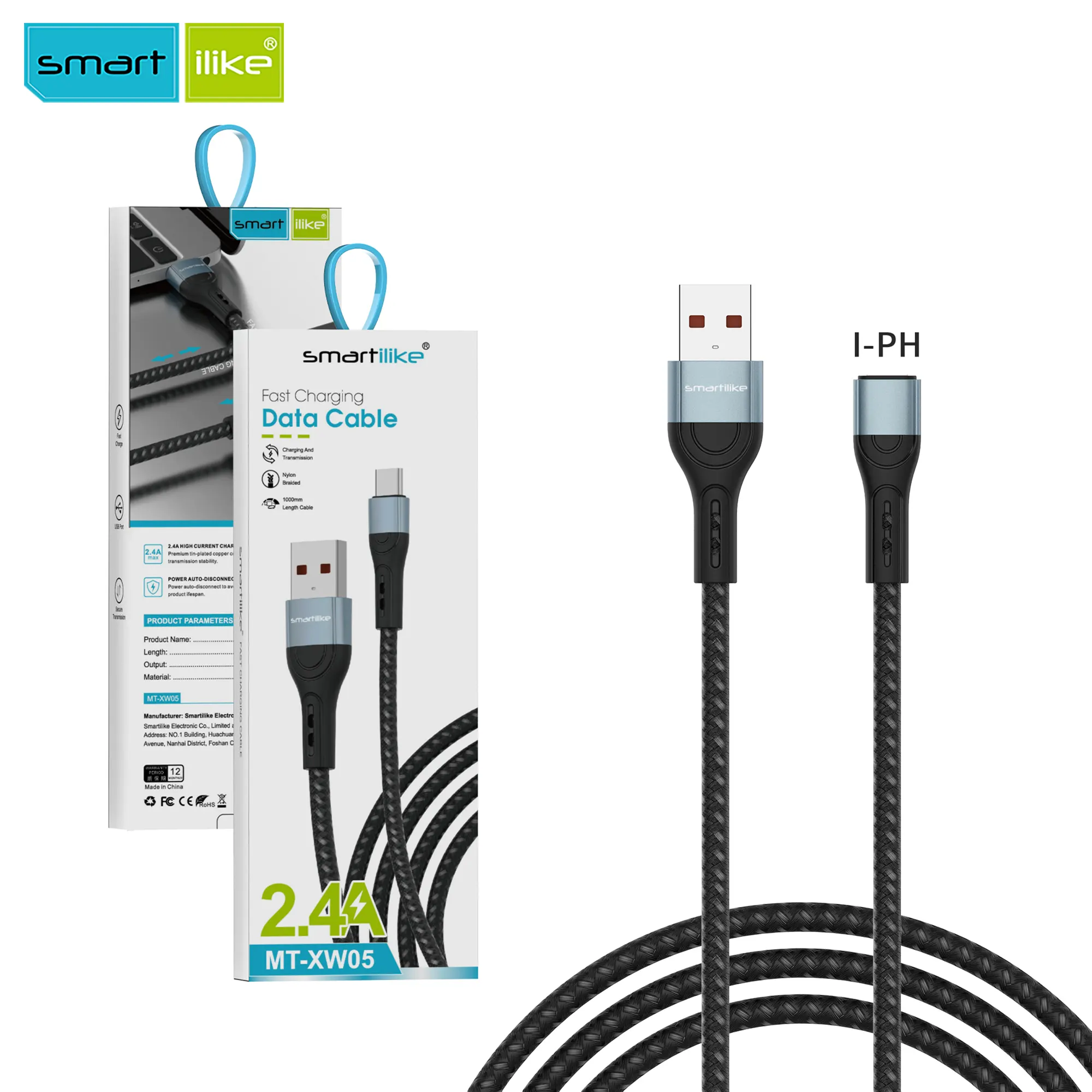 MT-XW05 Aluminum Alloy Connecter Braided Fast Charging Cable - Image 15