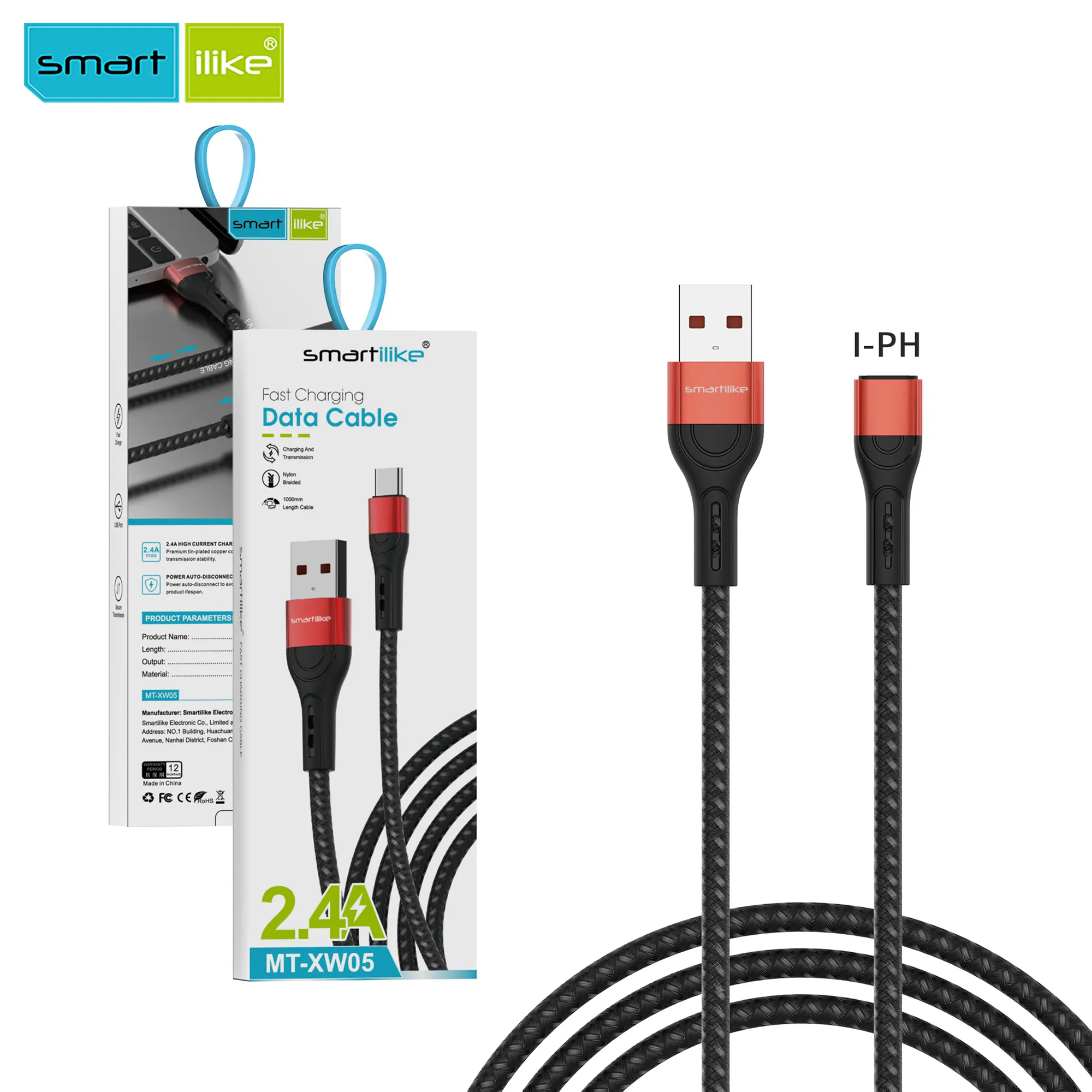 MT-XW05 Aluminum Alloy Connecter Braided Fast Charging Cable - Image 9
