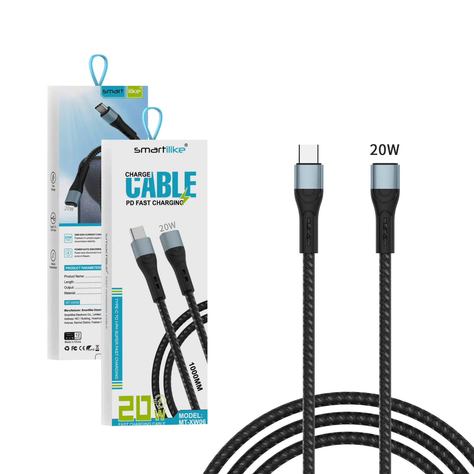 MT-XW06 Aluminum Alloy Connecter Braided Fast Charging PD Cable - Image 14