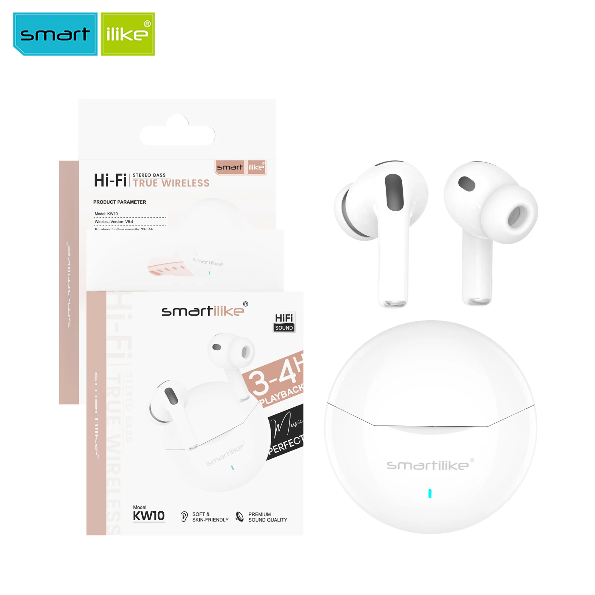 KW10 Bluetooth 5.4 HiFi Sound In-ear Headphones - Image 2